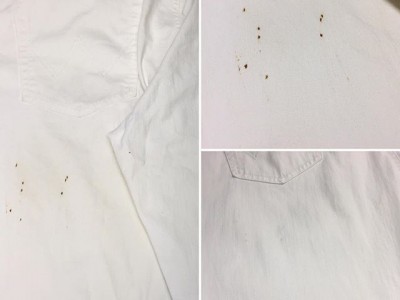 シミ抜き事例byインスタグラム【ズボンについたサビのシミ抜き】