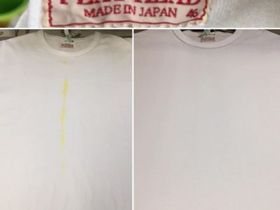 シミ抜き事例byインスタグラム【Tシャツ（ウコン）のシミ抜き】