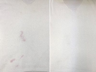 シミ抜き事例byインスタグラム【セーターについた赤ワインのシミ抜き】