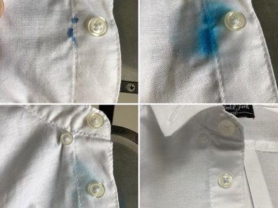 シミ抜き事例byインスタグラム【Yシャツの絵の具のシミ抜き】