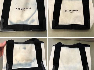 シミ抜き事例byインスタグラム【バレンシアガ(balenciaga)のトートバッグの色移りのしみ抜き】