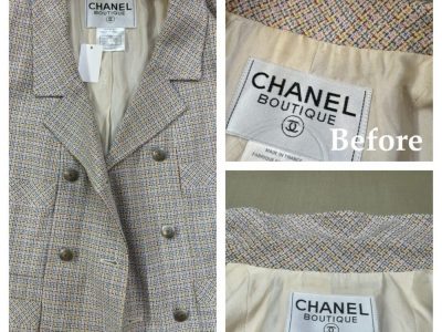 シャネルのジャケットのしみ抜きはお任せ！